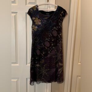 Desigual Tulle Floral Dress Size Large